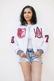 AAMU Limited Edition Cropped Satin Jacket