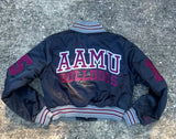 AAMU Limited Edition Cropped Satin Jacket in Black