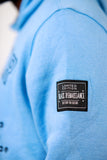 Oversized Outline Hoodie in Light Blue
