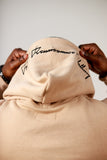 Oversized Outline Hoodie in Latte