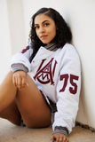 AAMU Limited Edition Cropped Satin Jacket