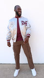 Morehouse Limited Edition Full-Size Satin Jacket in Gray