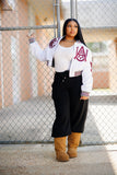 AAMU Limited Edition Cropped Satin Jacket