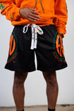 FAMU Big Logo Mesh Shorts in BLACK