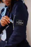 Embroidered Spelman Hoodie Dress