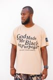 Black on Purpose PREMIUM Tee in Cream