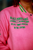 Fleece BR "LOGOS" Bomber in Pink & Green