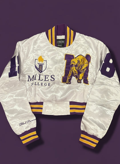 Miles College Limited Edition Cropped Satin Jacket