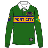 Port City Mardi Gras Rugby Polo (Green)