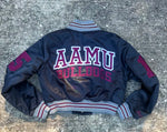 AAMU Limited Edition Cropped Satin Jacket in Black
