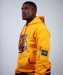 Grambling Embroidered Hoodie in Yellow