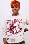 Bulldogs x3 Sweatshirt in Cream