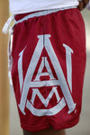 AAMU Big Logo Mesh Shorts (MAROON)