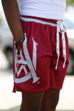 AAMU Big Logo Mesh Shorts (MAROON)