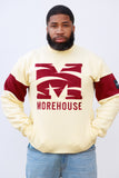 Embroidered Morehouse Crew in Cream