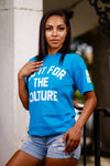 Do It For the Culture tee in Blue and White