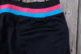 BR Miami Nights Shorts in Black, Electric Blue and Hot Pink