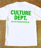Culture Dept. Tee in White and Green