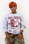 Bulldogs x3 Sweatshirt in Heather Gray