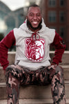 Embroidered AAMU Hoodie in Gray
