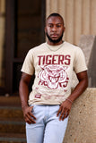 Morehouse Tigers x3 Tee in Cream