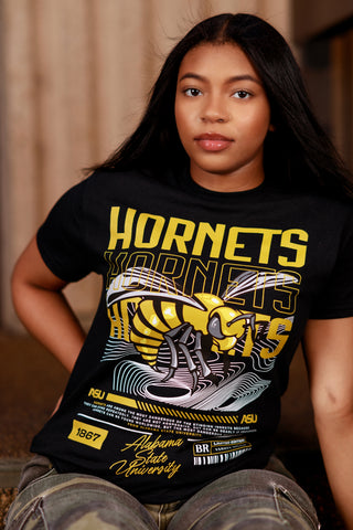 Alabama State Hornets x3 Tee in Black