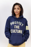 BR "Protect the Culture" Essentials Hoodie in Navy/Cream