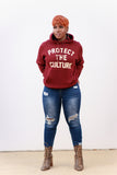 BR "Protect the Culture" Essentials Hoodie in Maroon/Cream