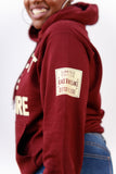 BR "Protect the Culture" Essentials Hoodie in Maroon/Cream