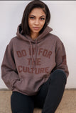 BR "Do it For the Culture" Essentials Hoodie in Heather Brown
