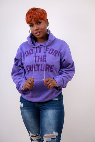 BR "Do it For the Culture" Essentials Hoodie in Heather Purple