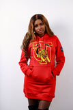 Embroidered Tuskegee Hoodie Dress