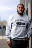 Property of B.R. Essentials Crew in Heather Gray