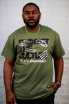 Protect the Culture Scribble Tee in Army Green