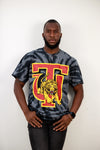 Tuskegee Oversized "TU" Tie Dye Tee (Black)