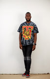 Tuskegee Oversized "TU" Tie Dye Tee (Black)