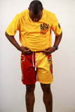 Tuskegee Half and Half Shorts (Crimson/Gold)