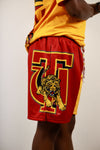 Tuskegee Half and Half Shorts (Crimson/Gold)