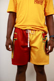 Tuskegee Half and Half Shorts (Crimson/Gold)