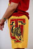 Tuskegee Half and Half Shorts (Black/Gold)