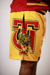 Tuskegee Big Logo Shorts (Gold)