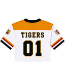 Grambling “01” Cropped Jersey in white (PREORDER)