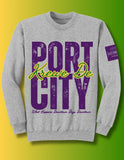 Krewe De Port City V2 Crew (Gray)