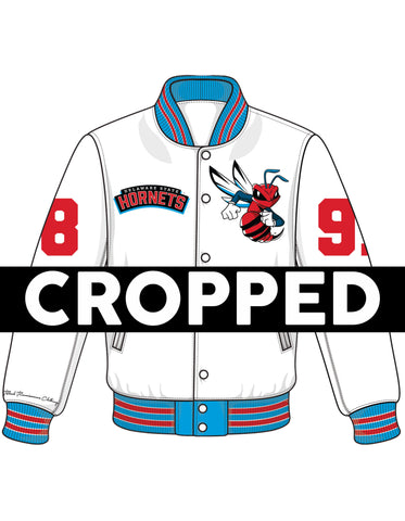 Delaware State Limited Edition Cropped Satin Jacket (PREORDER)