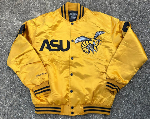 ASU Limited Edition Full-Size Satin Jacket in GOLD