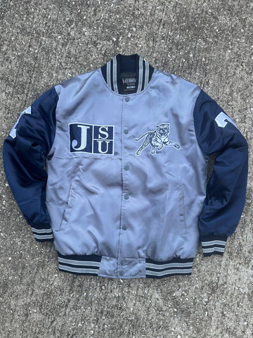 Jackson State Limited Edition Full-Size Satin Jacket in Gray