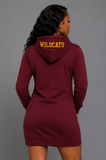 Embroidered Bethune Cookman Hoodie Dress (PREORDER)