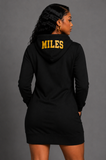 Embroidered Miles College Hoodie Dress (PREORDER)