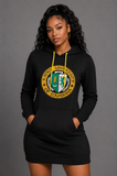Embroidered XAVIER Hoodie Dress (PREORDER)