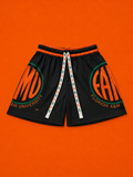 FAMU Big Logo Mesh Shorts in BLACK